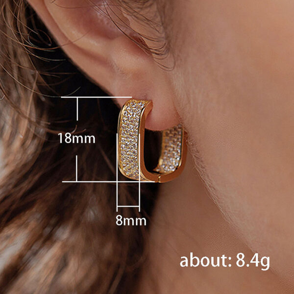 Simple Entry Lux Micro Inlaid Zircon Ear Clip - Image 9