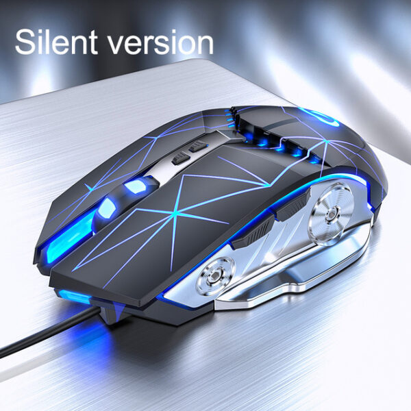 Gaming Mouse Wired Silent Gaming Mechanical Computer Desktop Notebook Office - Image 4