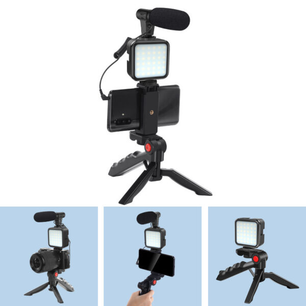 Compatible with Apple, Profession Vlog Tripod Kit Vlogging Photography With Smartphone Video Studio - Image 2