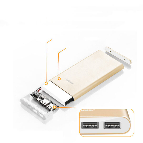 Power Bank 12000mAh Ultra-thin Aluminum Alloy Power Bank - Image 5