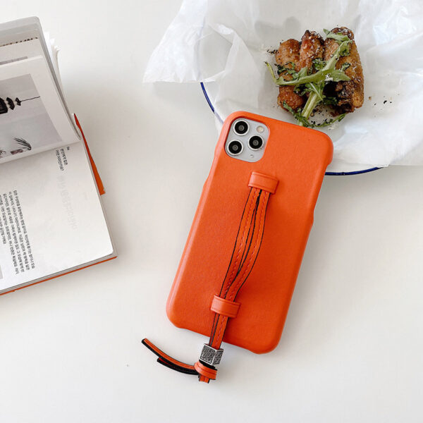 Three Bread Leather Wrist Strap Phone Case - Image 4