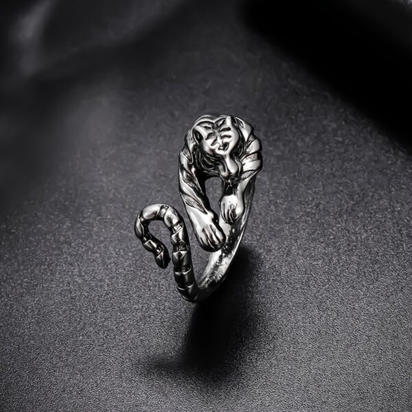 Tiger Open Ring Alloy Personality Retro - Image 7