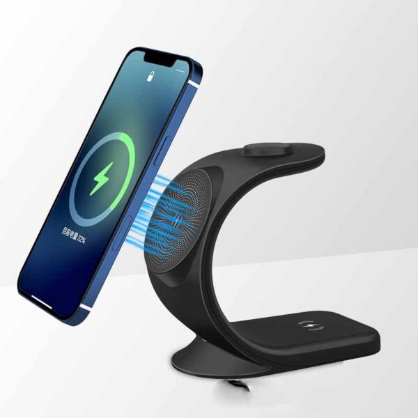 Vertical Three-in-one Magnetic Wireless Charger - Image 3