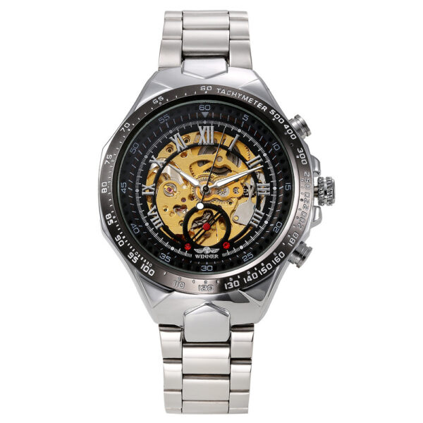 Men's Personality All-steel Hollow Automatic Mechanical Watch - Image 10