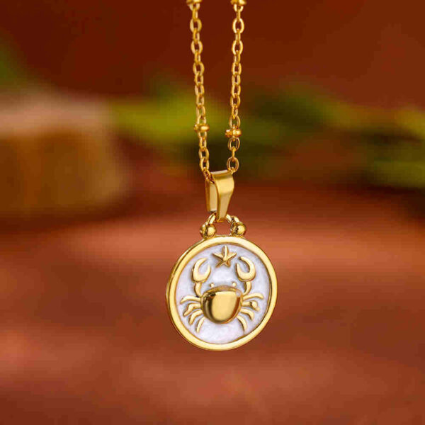 12 Constellation Stainless Steel Necklace Female Light Luxury Minority - Image 6