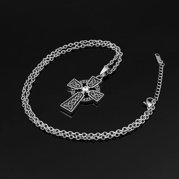 Fashion Personality Pattern Men's Cross Necklace - Image 6