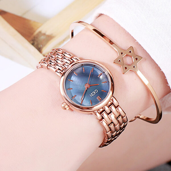 Ultra-thin Waterproof Quartz Women's Watch Good-looking Small Dial - Image 4