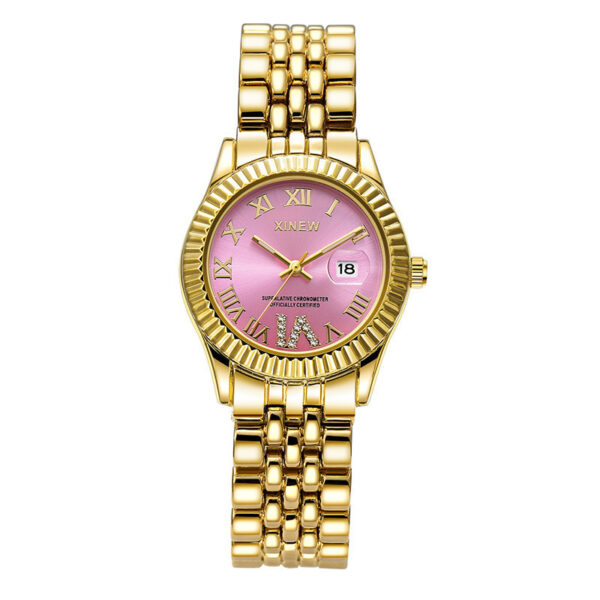 Children's Fashion Casual Alloy Belt Calendar Quartz Watch - Image 7