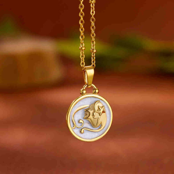 12 Constellation Stainless Steel Necklace Female Light Luxury Minority - Image 8