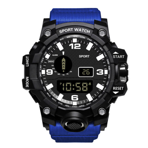 Men's Waterproof Sports Multifunctional Luminous Electronic Watch - Image 3