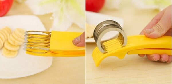 Kitchenware Banana Slicer Stainless Steel Cut Ham Sausage Cutter - Image 2