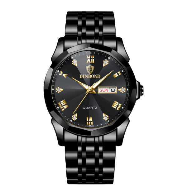 Men's New Style Middle School Student Double Calendar Electronic Quartz Watch Waterproof - Image 7