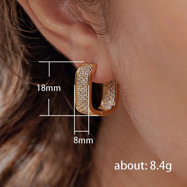 Simple Entry Lux Micro Inlaid Zircon Ear Clip - Image 8