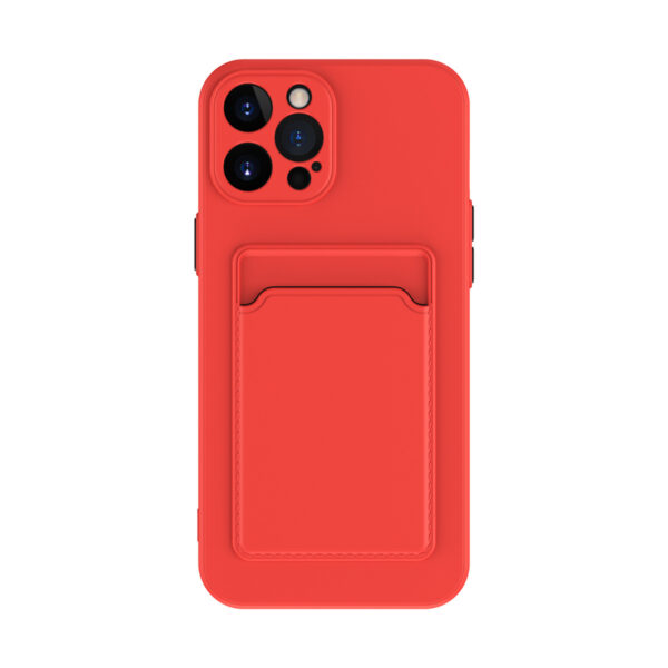 Simple Pure Color Liquid Silicone Phone Case - Image 4