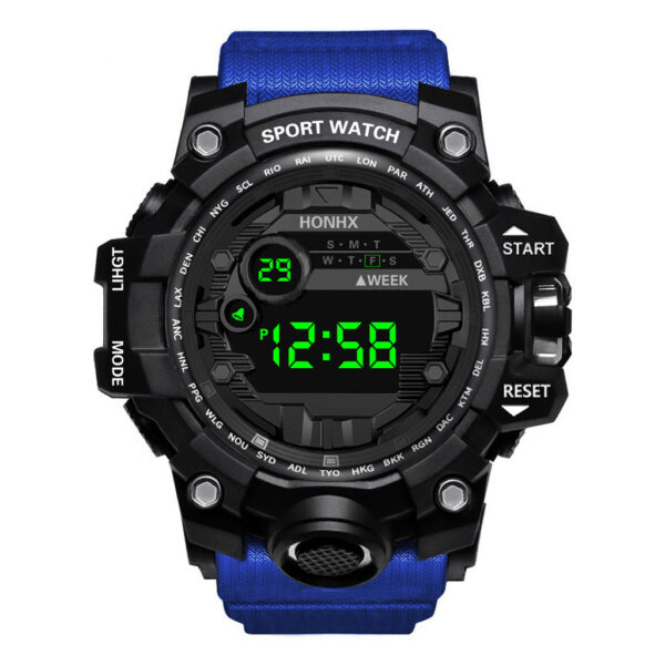 Men's Waterproof Sports Multifunctional Luminous Electronic Watch - Image 10