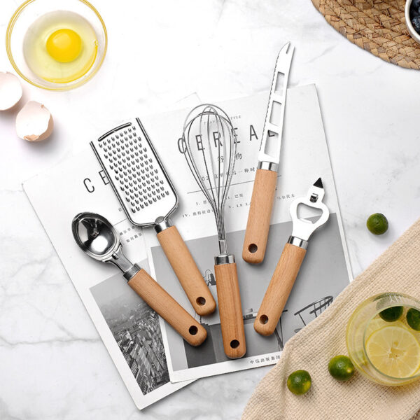 Creative Kitchen Gadget Wooden Handle - Image 2