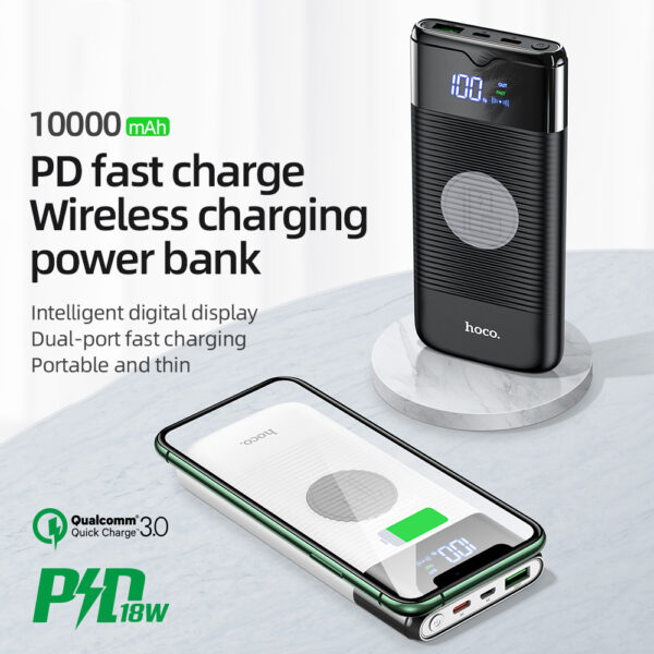 Power Bank 10000mAh Wireless Charger Power Bank PD  QC3.0 18W Fast Charging USB Power Bank External Battery - Image 6