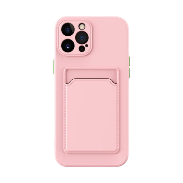 Simple Pure Color Liquid Silicone Phone Case - Image 2