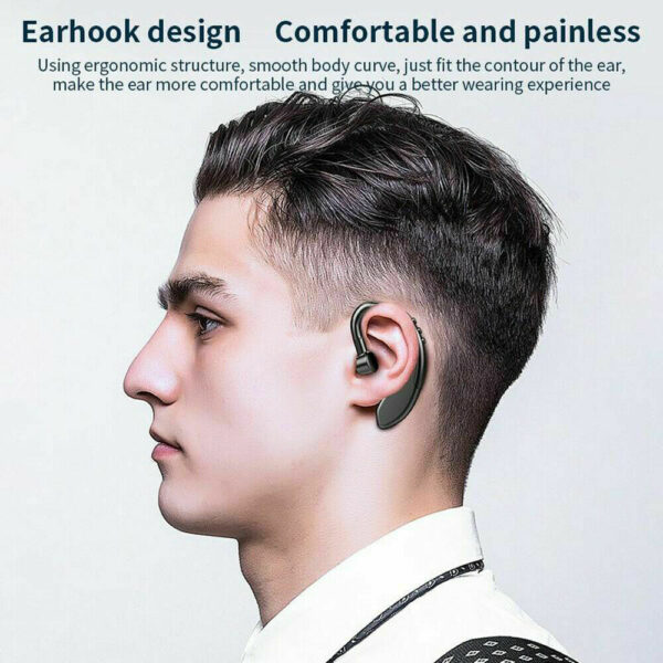 Bluetooth 5.0 Earpiece Driving Trucker Wireless Headset Earbuds Noise Cancelling - Image 6