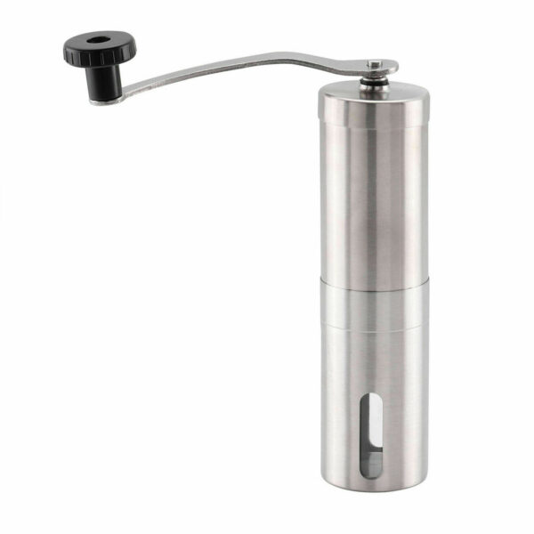 Home Portable Manual Coffee Grinder Stainless Steel with Ceramic Burr Bean Mill - Image 2