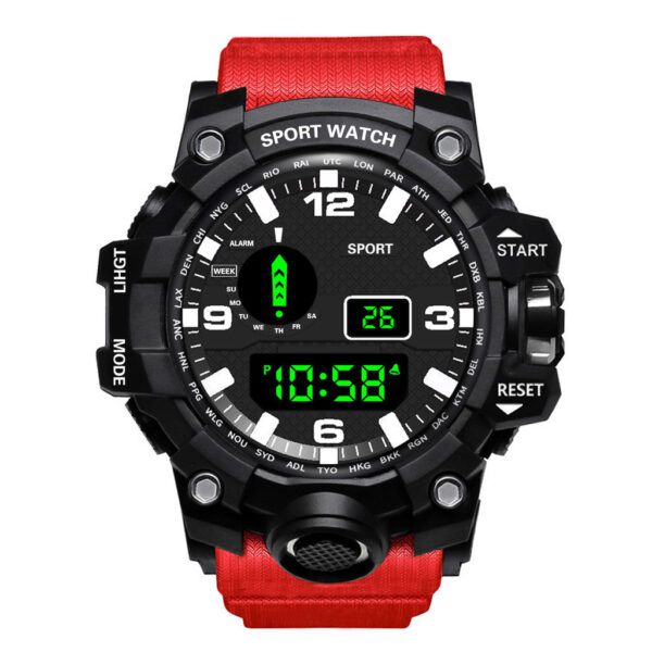 Men's Waterproof Sports Multifunctional Luminous Electronic Watch - Image 4