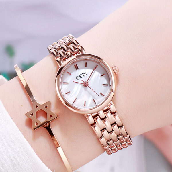 Ultra-thin Waterproof Quartz Women's Watch Good-looking Small Dial - Image 2