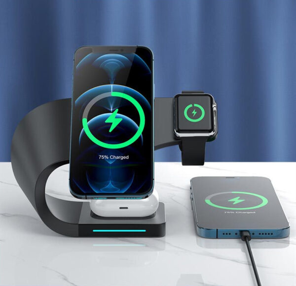 Multi-function Charging Stand Magnetic Wireless Charging 15W Fast Charging - Image 5