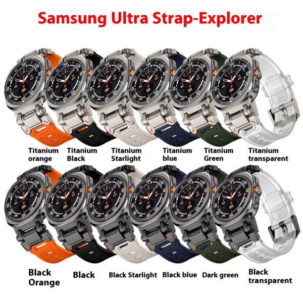 Applicable To 7 Generation Ultra Watch Mecha Style TPU Silicone Explorer Strap