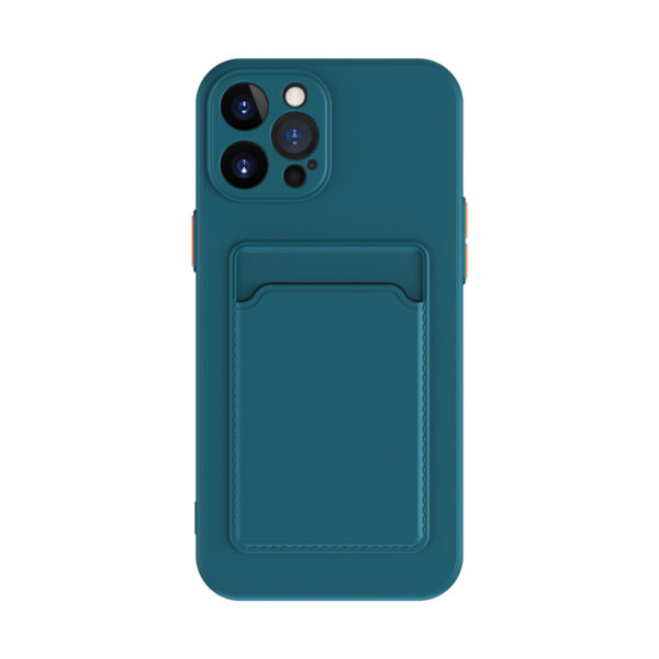 Simple Pure Color Liquid Silicone Phone Case - Image 3