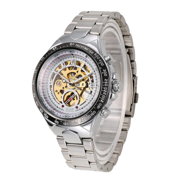 Men's Personality All-steel Hollow Automatic Mechanical Watch - Image 7