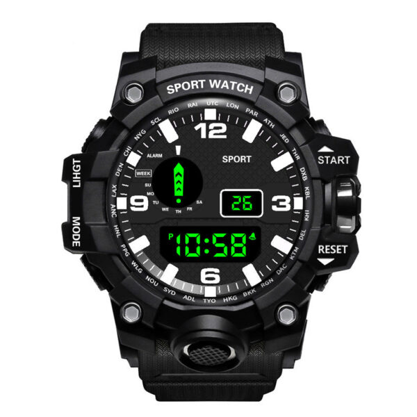 Men's Waterproof Sports Multifunctional Luminous Electronic Watch - Image 9