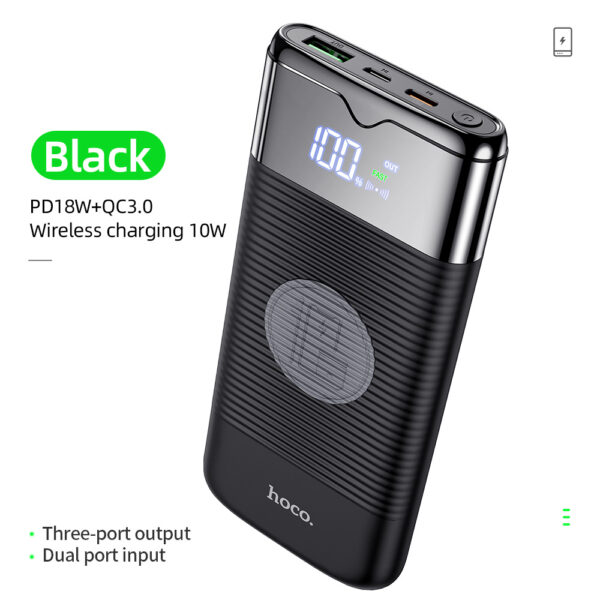 Power Bank 10000mAh Wireless Charger Power Bank PD  QC3.0 18W Fast Charging USB Power Bank External Battery - Image 3