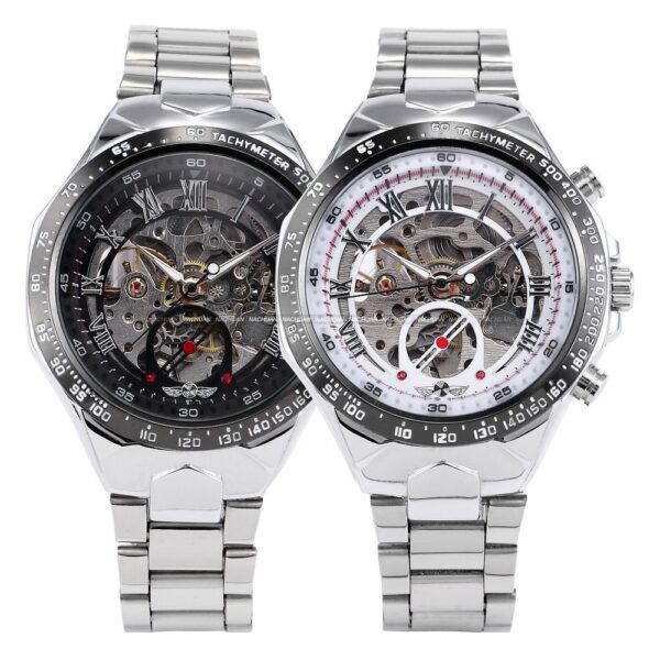 Men's Personality All-steel Hollow Automatic Mechanical Watch - Image 8