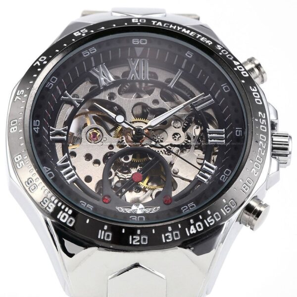 Men's Personality All-steel Hollow Automatic Mechanical Watch - Image 2