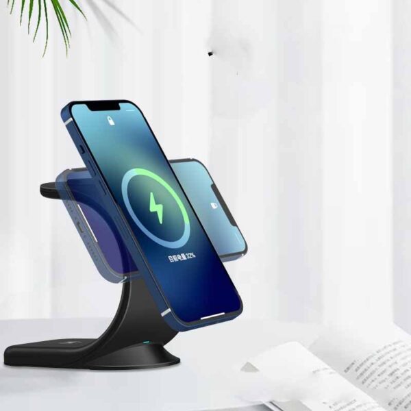 Vertical Three-in-one Magnetic Wireless Charger - Image 5