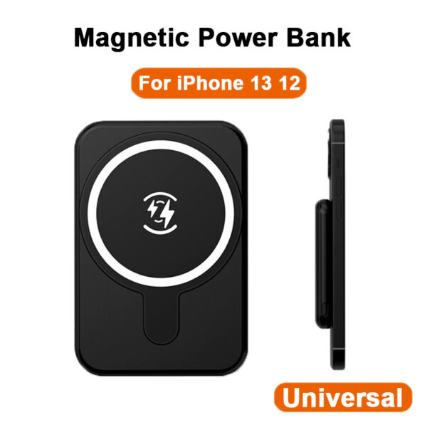 Mini Magnetic Power Bank 5000mAh Wireless - Image 4