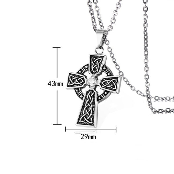 Fashion Personality Pattern Men's Cross Necklace - Image 8