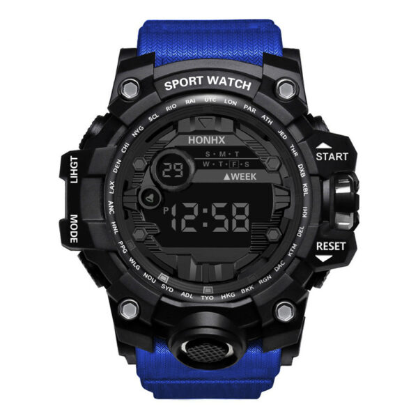 Men's Waterproof Sports Multifunctional Luminous Electronic Watch - Image 5