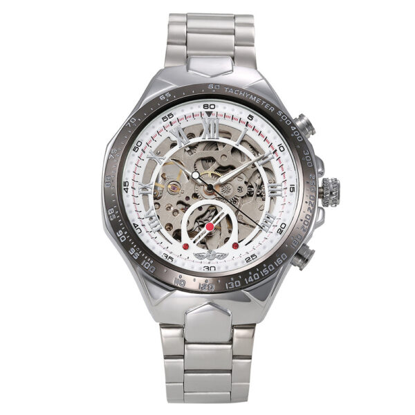 Men's Personality All-steel Hollow Automatic Mechanical Watch - Image 4