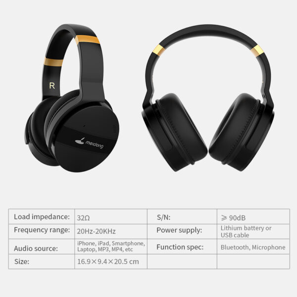 Noise Canceling Headphones Computer Mobile Bass Gaming Wireless Headphones - Image 4