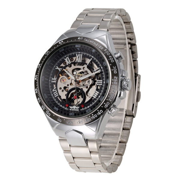 Men's Personality All-steel Hollow Automatic Mechanical Watch - Image 9