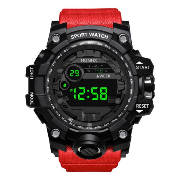 Men's Waterproof Sports Multifunctional Luminous Electronic Watch - Image 2