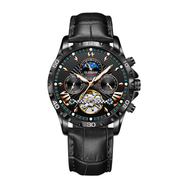 Men's Fashion Hollowed-out Watch Automatic Mechanical Watch - Image 6