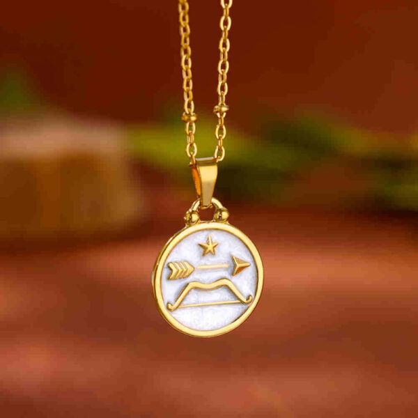 12 Constellation Stainless Steel Necklace Female Light Luxury Minority - Image 7