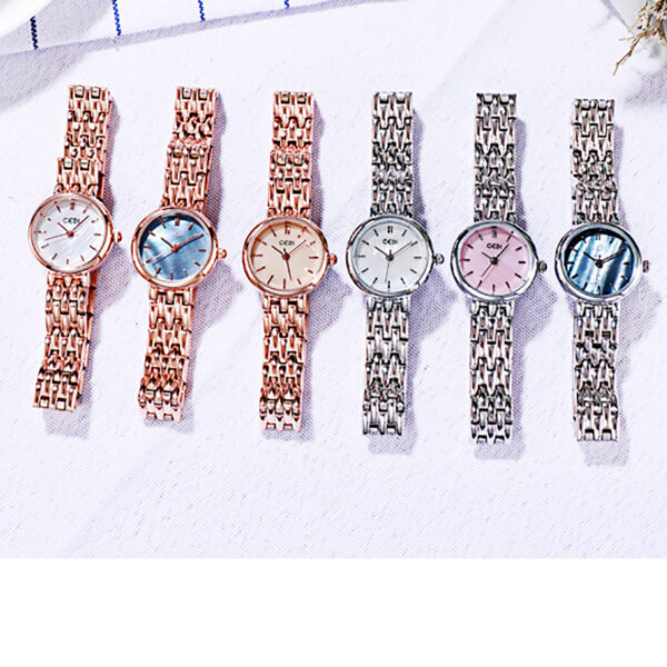 Ultra-thin Waterproof Quartz Women's Watch Good-looking Small Dial - Image 3